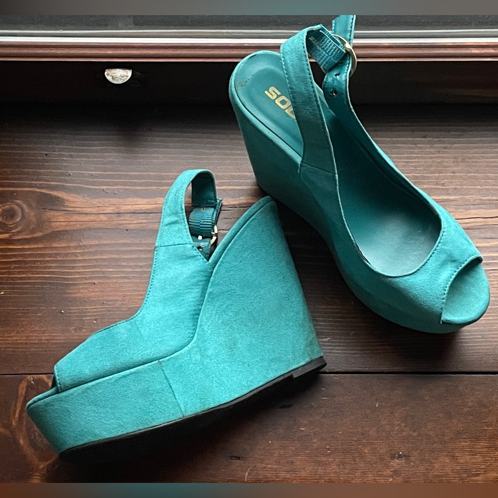 Teal SODA brand Wedges